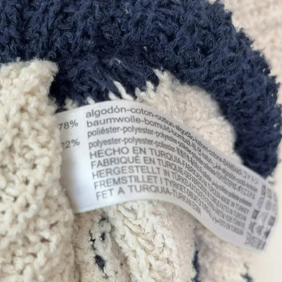 Zara  Womens M Stripes Nautical Oversized Navy White Knit Sweater - Picture 11 of 14